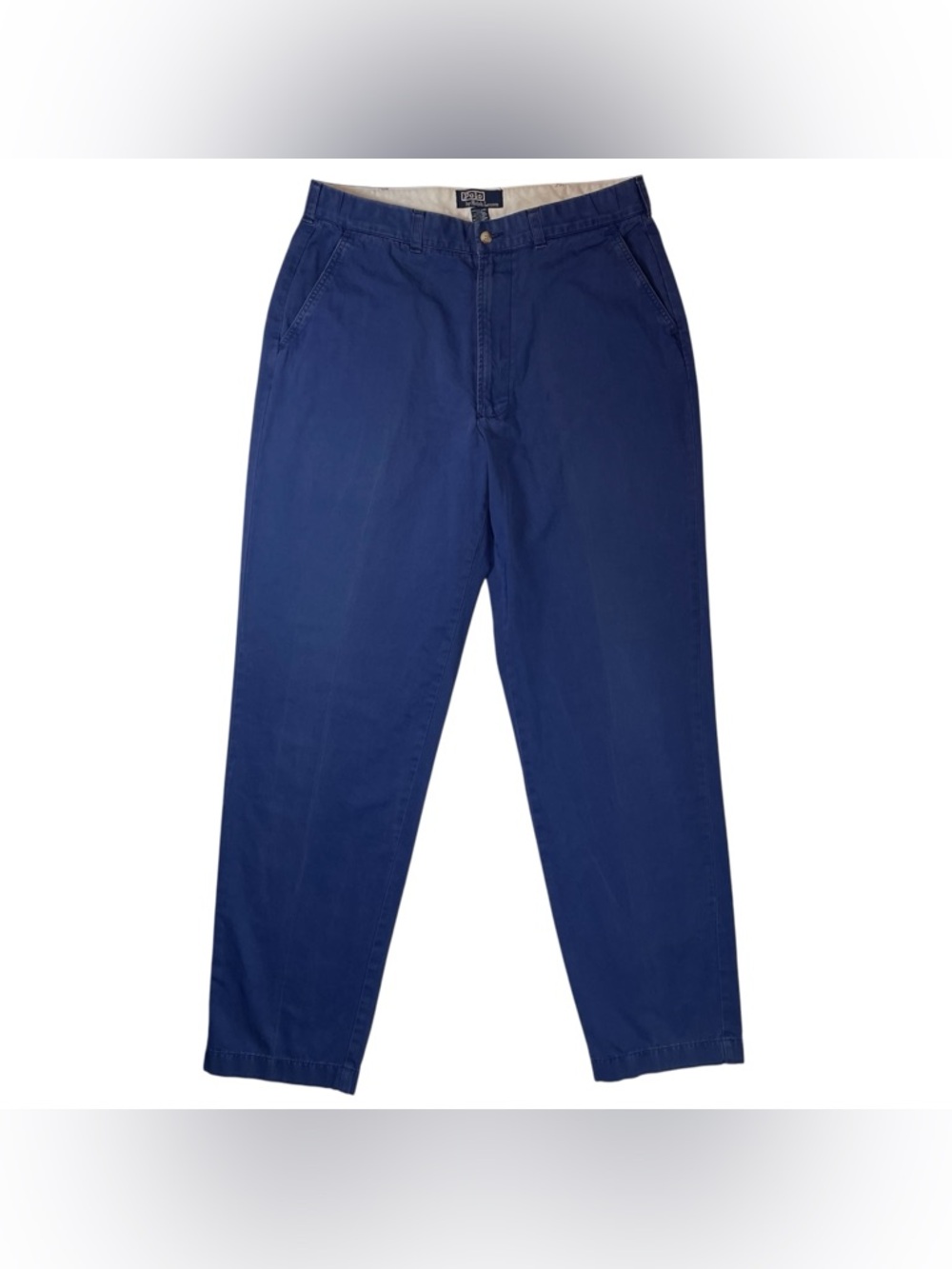 Vintage Polo Ralph Lauren Pants Mens 36x34 Blue Classic Chino Relaxed Fit